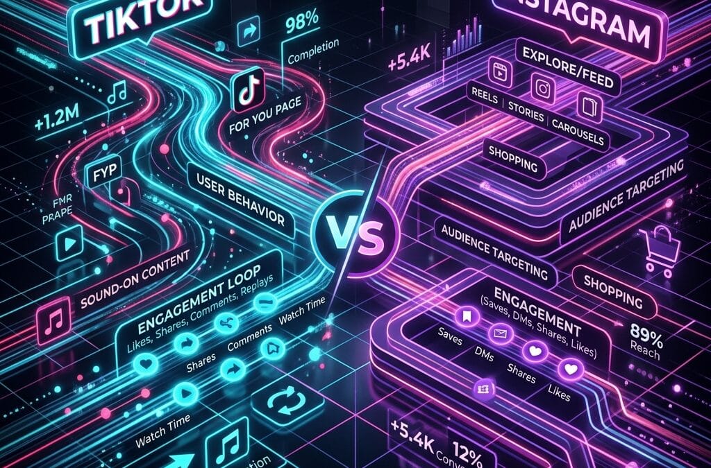 Blog Tiktok Vs Instagram - Perez Media Agency München